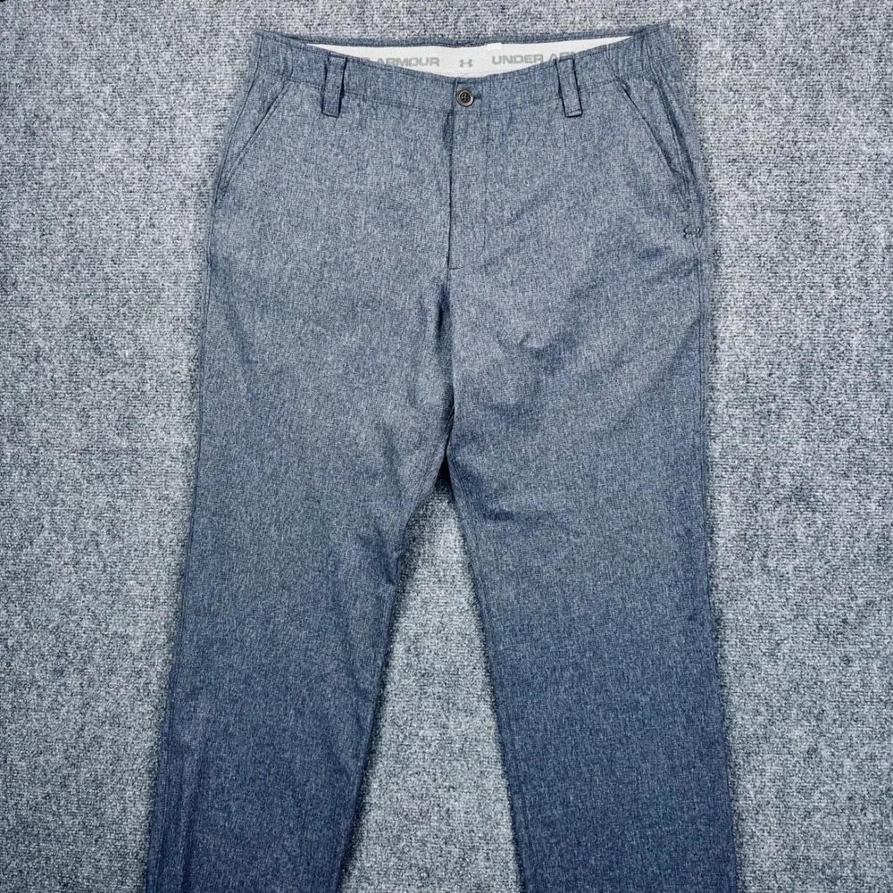 Under Armour Match Play Golf Woven Pants Men's 38x32 Grey Heather Stretch Casual